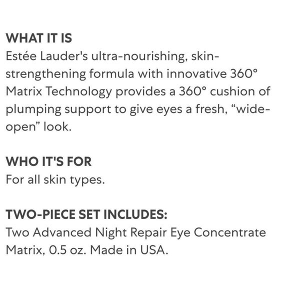 Estee Lauder Advanced Night Repair Eye Concentrate Matrix Duo - Picture 5 of 11